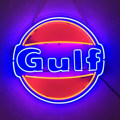 Gulf gas neon - gas, sign
