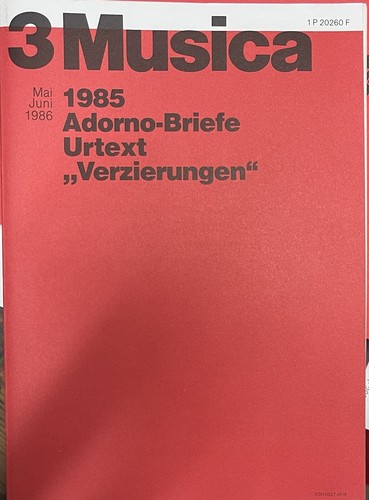 Musica 1985 adorno briefe - 3,