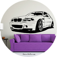 Wandtattoo BMW M3 CSL E46