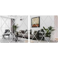 17Pcs Selbstklebend Spiegel