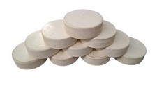 10er Set Eishockey Puck weiss