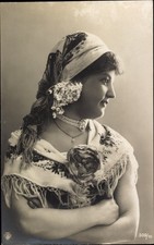 Ak Portrait einer Frau mit Kopftuch - 4113016