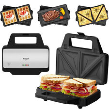 3 in 1 Sandwichmaker XXL Waffeleisen Maker 1000W Panini Toaster Kontaktgrill