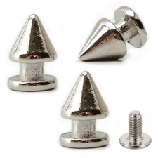 50 Stück ! Killernieten 12mm - ZINK - Ziernieten Spike Leder Nieten Punk Gothic