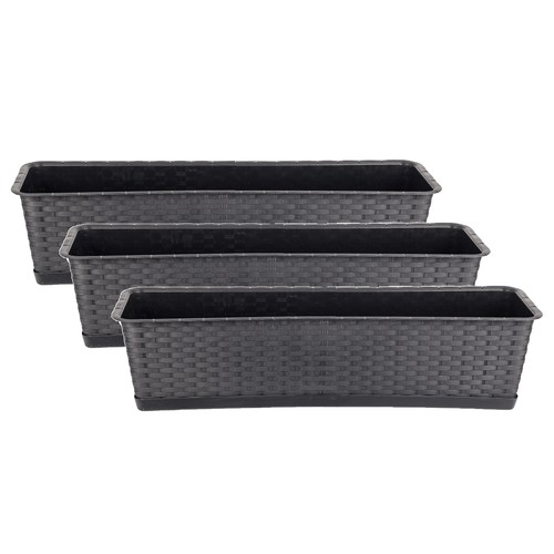 3er set blumenkasten mit - 3er,