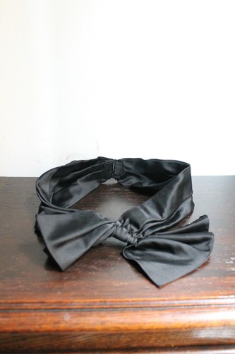 Chanel seidenband schwarz - schwarz, mit