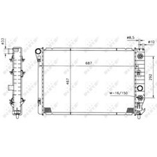Kühler Motorkühlung NRF für
