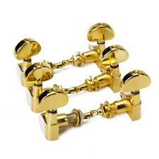 6er Set Gitarrensaiten Stimmwirbel Stimmgeräte Maschinenköpfe 3L + 3R Golden Neu