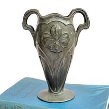 Antike Jugendstil Zinn Vase