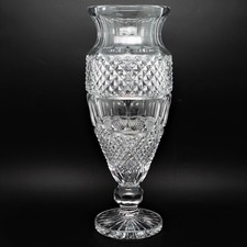 Dekorative schwere Vintage Kristall Vase Höhe ca. 38 cm Vintage