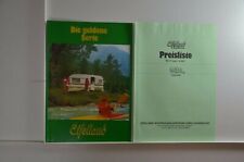 Eifelland Wohnwagen Caravan Prospekt 1977 mit Preisliste - die goldene Serie