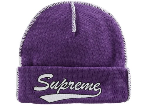 Supreme contrast stitch beanie - supreme,