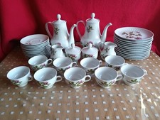 DDR KAFFEESERVICE"ILMENAU,GRAF VON HENNEBERG" PORZELLAN 45 teilig!!