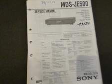 Original Service Manual Schaltplan Sony MDS-JE500