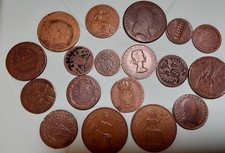 LOT / 18 ALTE KUPFERMÜNZEN