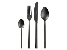LIVARNO home 16-teiliges Tafelbesteck-Set, schwarz - B-Ware sehr gut
