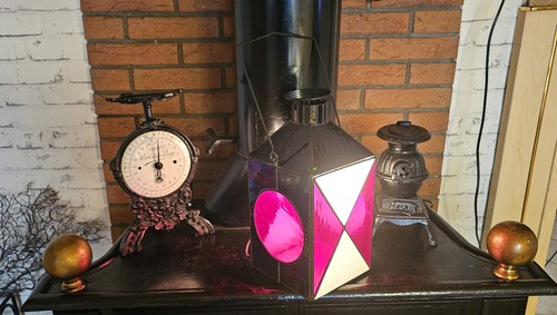 Große eisebahnlampe deco - große,