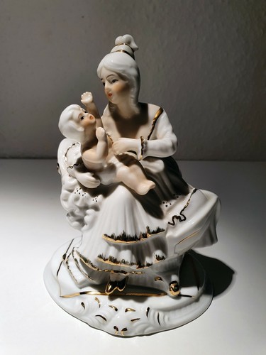 Alte porzellanfigur mutter mit - alte,