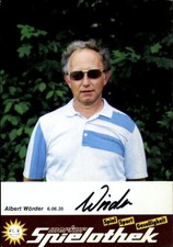 Autogrammkarte Trainer Alber