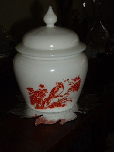 Vintage bonboniere glasdose - vintage,