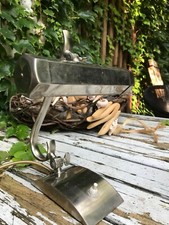 Antike Art Deco Schreibtisch Lampe Sekretär vernickelt Original