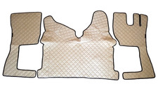 Beige ?ko-Leder Fu?matten F?r