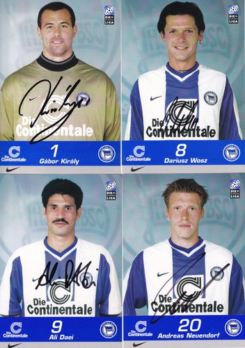 Autogrammkarten hertha - 45,