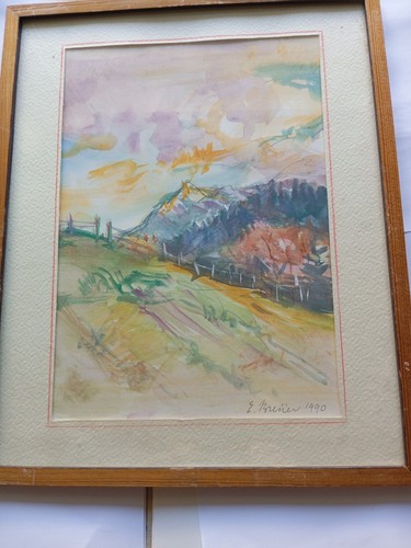 Aquarell gemälde landschaft - gemälde,
