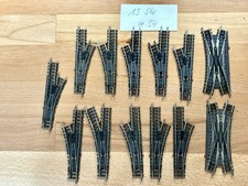 13x Minitrix Spur N Weichen 4963 4961 4968 R L Weiche DKW Set Konvolut #34