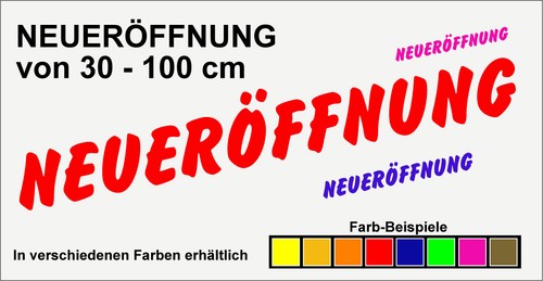 Neueröffnung aufkleber - neueröffnung,