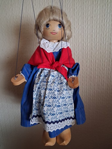 Marionette holz mädchen - holz,