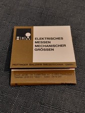 Streichholzheftchen, Hottinger Baldwin Messtechnik GmbH, 6100 Darmstadt