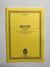 Noten. Mozart.  Quintet. K