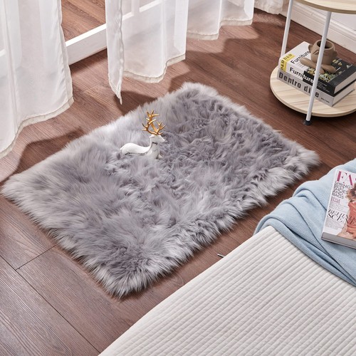 Flauschiger schaffell teppich - flauschiger,
