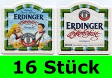 16 Stück Bierdeckel Erdinger Weissbräu Oktoberfest Erding Party Bar Theke Tresen