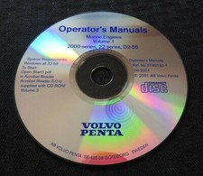 VOLVO PENTA 2000 & 22 D2-55 Serie Dieselmotor Owners Betreiber Manuell Auf CD