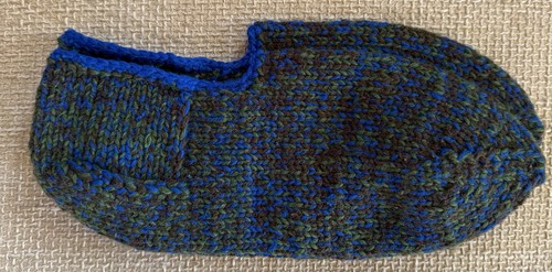 Handgestrickte hausschuhe - hausschuhe, gr