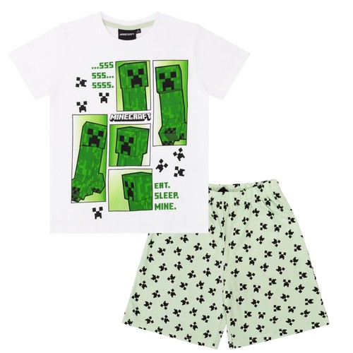 Minecraft kinder pyjama - kinder, kurzer