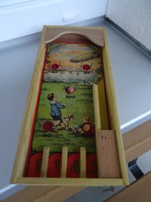 Alter Tischflipper, ZEPPELIN, aus Holz, 2 Kugeln, sehr gute Erhaltung, Funktion!