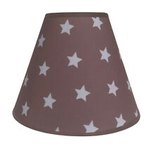 Lampenschirm/Tischleuchte/Stehlampe/Beige/Weiß/Grau /Punkte/Sterne/Stoff/E14/E27