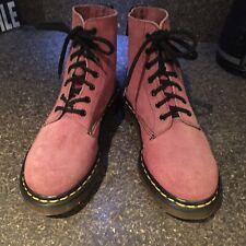 Dr Martens Altrosa 7 Eye Wildleder Leder Stiefel UK 6 EU 39