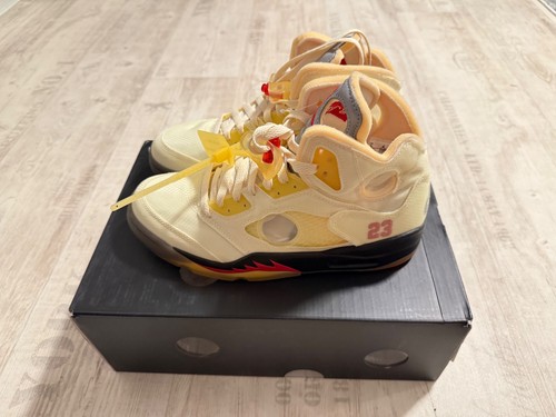 Air jordan off white - 5, sail