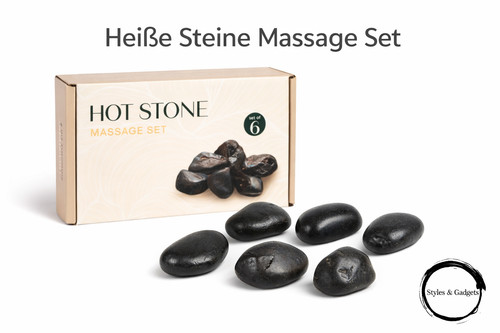 Massagesteine teilig - massagesteine, 6‑teilig