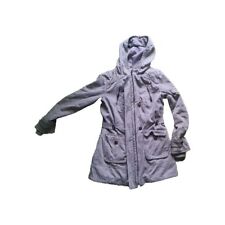 Pimkie Damen Parka Midi Übergangsjacke Kapuzen Taschen Beige 38