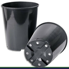Pflanztopf Blumentopf Blumenkübel schwarz | rund | 12 Größen zur Auswahl