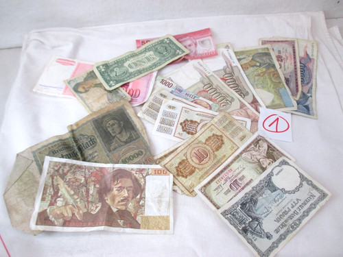 Alte geldscheine banknoten - alte,