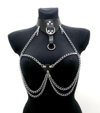 BDSM Leder Damen Ketten Body