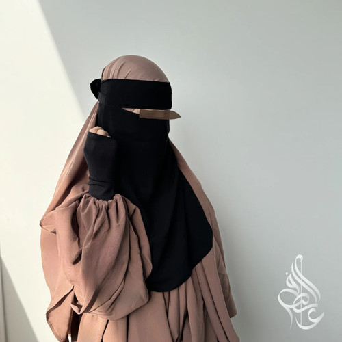 Niqab layer black classic - niqab,