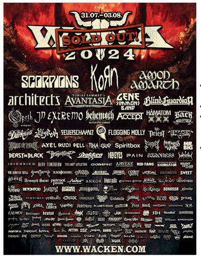 Wacken festival tickets 2024 - tickets,