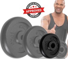 4x 2,5 Kg Hantelscheiben Gewichte Gewichtsscheiben Gusseisen Scheiben Training